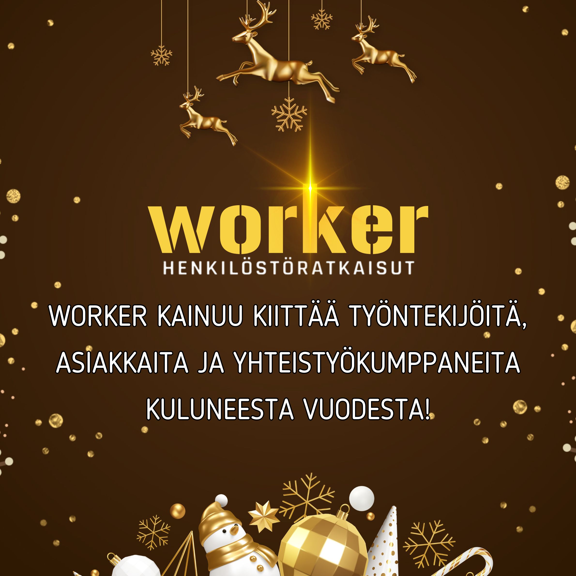 Kiitos kuluneesta vuodesta!